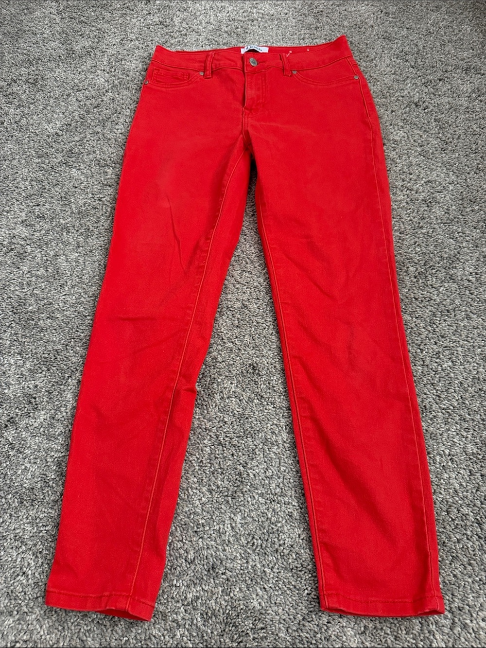 NWOT D. Jeans Bright Orange Ankle Jean-Like Pants w/ Stretch, Size 6